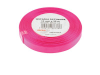 Wstążka satynowa 12mmx32m różowa neon Brewis